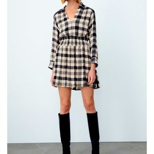 Zara plaid dress